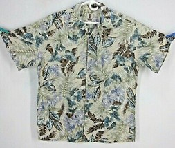 Tori Richard Mens (M) Floral Hawaiian Multi-Color Button-Front Shirt Cotton Lawn - £18.62 GBP