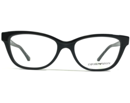 Emporio Armani EA3015 5001 Eyeglasses Frames Black Gold Logos Cat Eye 53-17-140 - £37.22 GBP