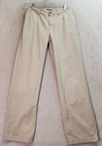 Polo Ralph Lauren Khakis Pants Boys Size 16 Tan 100% Cotton Straight Leg Pockets - £10.19 GBP