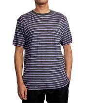RVCA Mens Knit Crew Neck T-Shirt,Purple,Large - £30.93 GBP