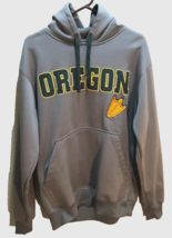 Oregon Ducks NCAA Vintage 90s Pullover Sewn Logo Pac 10 Gray Hoodie L - $53.11