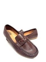 MIZ MOOZ  LEATHER SLIP ON FLAT LOAFER CHESTNUT 37EU / 7US NEW # X-30 - €72,37 EUR
