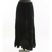 Cami x Speigel Black Velvet Layered Lined Maxi Evening Skirt 10 - £34.44 GBP