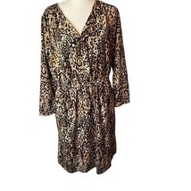 MERONA leopard print dress Large Drawstring Waist - £11.45 GBP