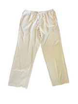 Soft Surroundings Womens Pants Ivory Silk Pull On Elastic Waist Comfort Xl Tall - £18.87 GBP
