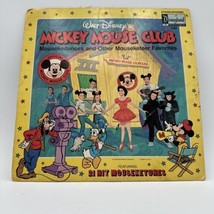 WALT DISNEY Mickey Mouse Club Mousekedances &amp; Mouseketeer Favorites LP 1... - $11.30