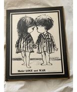 1970 Moppets Fait Amour Noir Fran Mar Plaque Murale USA 9 x 11 - €20,51 EUR