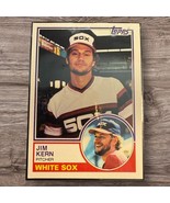 1983 Topps Jim Kern White Sox Baseball Card #772 Near Mint Condition - $37.80 MXN