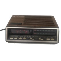 Vintage GE AM/FM Dual Alarm Clock Radio Model 7-4616B - £12.11 GBP