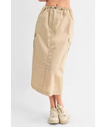 Cargo Skirt With Drawstring Midi Skirt - €18,40 EUR