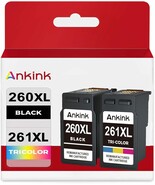 Ankink Higher Yield Pg-260Xl And Cl-261Xl Replacement For Canon 260 And ... - $88.81 CAD