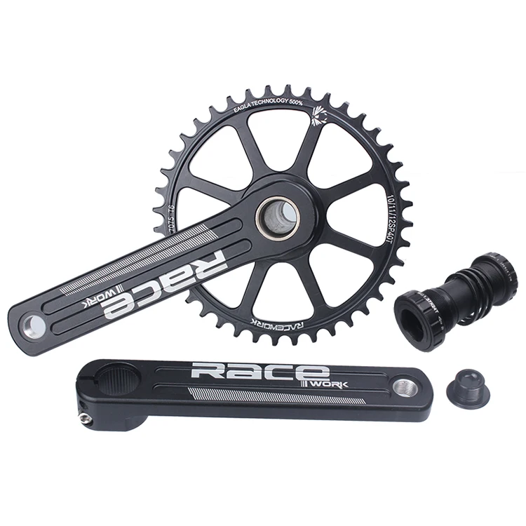 RACEWORK GXP Road Bike Crankset 170/172.5/175mm Single Chainring 40T/42T/44T and - £124.92 GBP