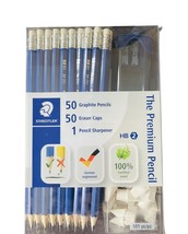 STAEDTLER Pencil Set 101 Piece Includes 50 Pencils 50 Eraser Caps 1Sharp... - £11.06 GBP