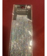 Halloween Sliver/Rainbow Tinsel Faux Hair Extension Clip - $17.47 CAD