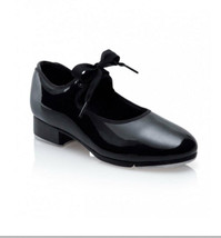 Capezio 625 Youth Size 3.5M (Fits 1.5) Black Patent Junior Tyette Tap Shoe - £13.56 GBP