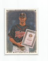 Joe Mauer (Minnesota Twins) 2008 Upper Deck Masterpieces Card #50 - £3.88 GBP