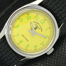 Vintage Favre Leuba Sea King 111 Winding Swiss Mens Yellow Watch 611-a318905-6 - £26.58 GBP
