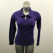 SWS Streetwear Society Women&#39;s Full Zip Jacket Size Medium Purple Mock N... - £10.94 GBP