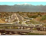 San Bernardino and Long Beach Freeway Los Angeles CA UNP Chrome Postcard P1 - £3.85 GBP