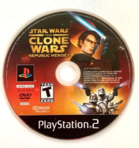 Star Wars The Clone Wars Republic Heroes PlayStation 2 PS2 Video Game Di... - £9.25 GBP