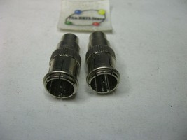 F-Type Male Push-On Connector Adapter RCA Female - NOS Qty 2 - £4.48 GBP