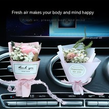 Perfume Air Outlet Aromatherapy Car Air Conditioning Clip Dried Flower Ornament - £9.75 GBP