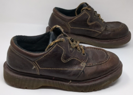 Doc Dr Martens Shoes 8457 Men US SIze 10 England Leather Brown Chunky Y2K VTG - $77.61