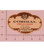 Vintage Cordial Parivat Lamande Liquor label European  - £3.90 GBP