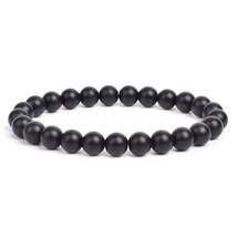 Natural Black Obsidian Hematite Tiger Eye Beads Bracelets Magnetic Health Protec - £9.92 GBP