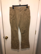 Lands End Plus Girls SZ 16+ Beige Corduroy Jeans Pants 31X28 - £7.39 GBP