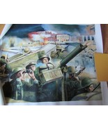 British WW2 Soldiers Fighting Oil Painting - £71.97 GBP