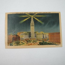 Lot of 2 Vintage 1943 Linen Postcards Cleveland Ohio Terminal Tower Stadium Mall - £7.91 GBP