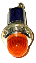 Vintage Orange panel light 3/4&quot;  DIALCO / Ham Radio / DIY / Amplifier - $12.29