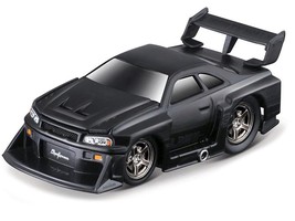1999 Nissan Skyline GT-R (R34) #5 "Liberty Walk" Matt Black 1/64 Diecast Model C - $48.53 CAD