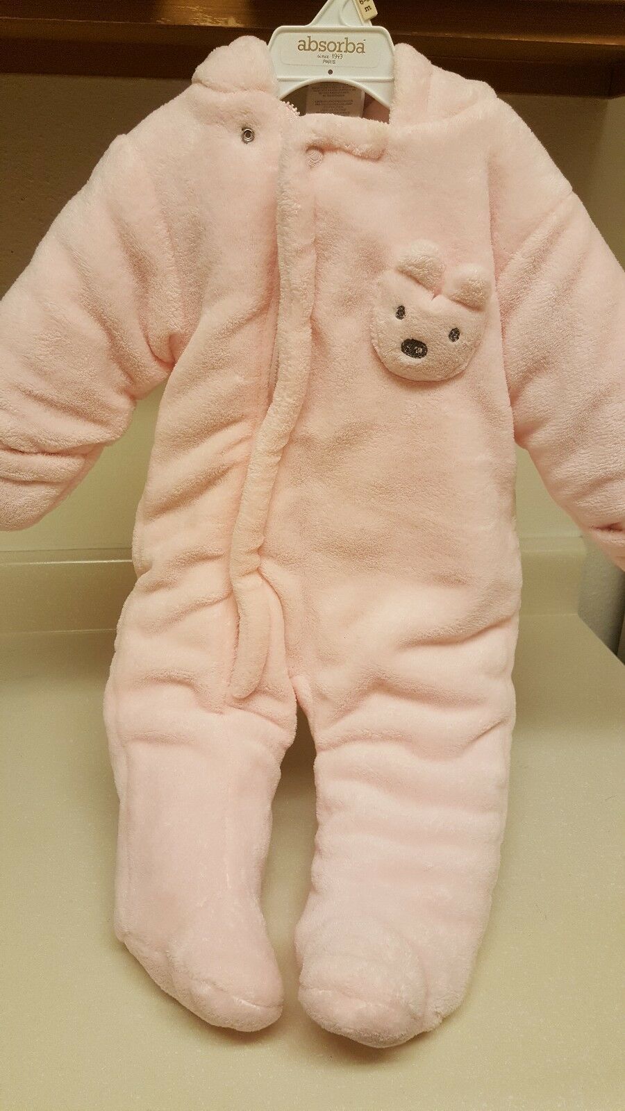 NWOT ABSORBA Baby Girls Pink Snowsuit Size 6-9 months - £14.78 GBP