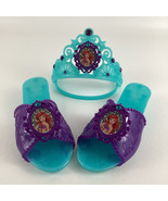 Disney Princess Little Mermaid Ariel Toddler Dress Up Shoes Tiara Costum... - $47.11 CAD