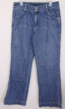 Womens Eddie Bauer Denim Blue Jeans Boot Cut Size 12 Tall - $12.95