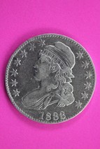 Hi Grade 1833 Capped Bust Half Dollar Exact Coin In Pics Silver Semi Key Date 39 - $588.05