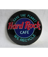 Pinback Button Hard Rock Cafe Vintage Save The Planet We Recycle Black R... - $184.10 MXN