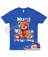 NUMB T Shirt for 1 Mid Game Royal Blue Jordan Rush Orange Knicks Wheatie... - £18.16 GBP+