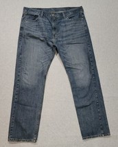 Levi Strauss Men’s 505 Blue Denim Regular Fit 40X32 Straight Leg Jeans Blue - $21.49