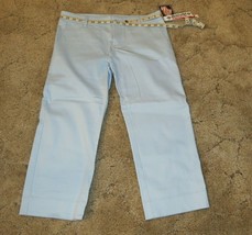 Dickies Girl's Size 9 Pants  Stretch Fabric Waist 34" x Inseam 23.5" Light Blue - £11.82 GBP