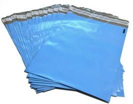 100 Blue 6 x 9 Poly mailer Bags Plastic shipping envelope mailing bags - £12.59 GBP
