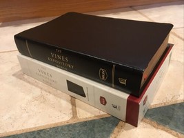 Nkjv Vines Expository Bible - Large Print ~ Black Bonded Leather - £27.32 GBP