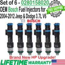 NEW OEM Bosch 6Pcs HP Upgrade Fuel Injectors for 2004-2010 Dodge Dakota 3.7L V6 - $494.99