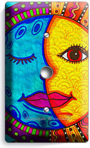 MEXICAN FOLK ART MOON AND SUN LIGHT DIMMER CABLE WALL PLATE COVER NEW RO... - $10.99