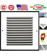 Durable 8&#39;&#39; x 8&#39;&#39; HVAC Return Air Grille - Flat Stamped Steel, Easy Inst... - $472.60 MXN