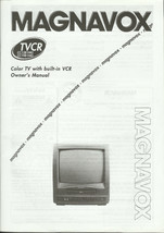 Printed Owners Manual for Magnavox CC13881MG &amp; CC1981MG TV w/built in vc... - $32.90