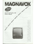 Printed Owners Manual for Magnavox CC13881MG &amp; CC1981MG TV w/built in vc... - $44.08 CAD