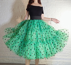 Royal Blue Polka Dot Tutu Skirt Women Plus Size A-line Layered Tutu Skirt image 10